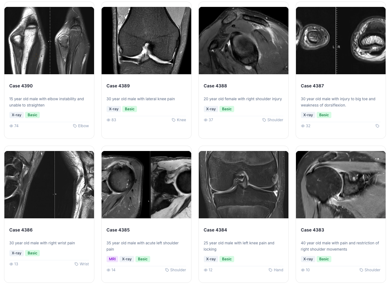 MSK Radiology 4 U case library preview